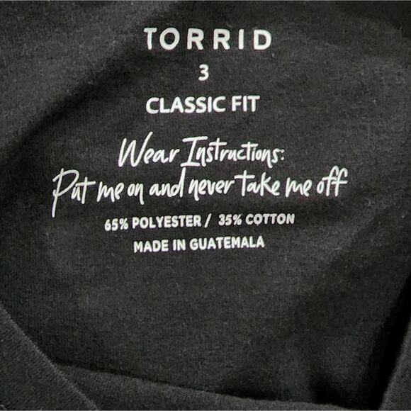 Torrid classic fit tropical flaming skull super soft tee shirt plus size 3 3X - Picture 5 of 5